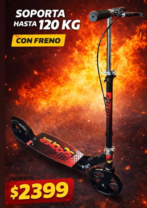 Monopatin Rueda 20 cm Con frenos